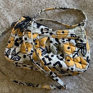 Vera Bradley yellow floral print purse